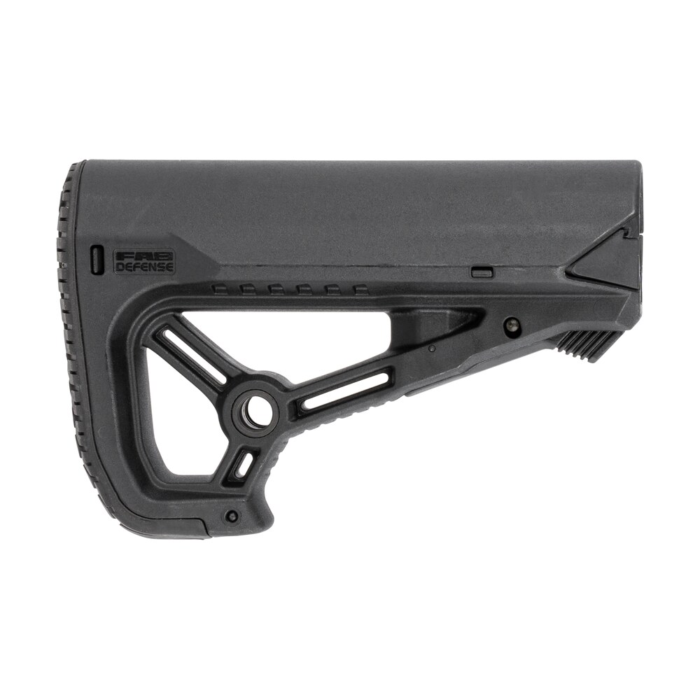 fab defense fxglcores gl core s cqb optimized combat buttstock for ar 15/ m4 black fiberglass reinforced polymer FAB Defense FXGLCORES GL-Core S CQB Optimized Combat Buttstock for AR-15/ M4 Black Fiberglass Sports South item 122684