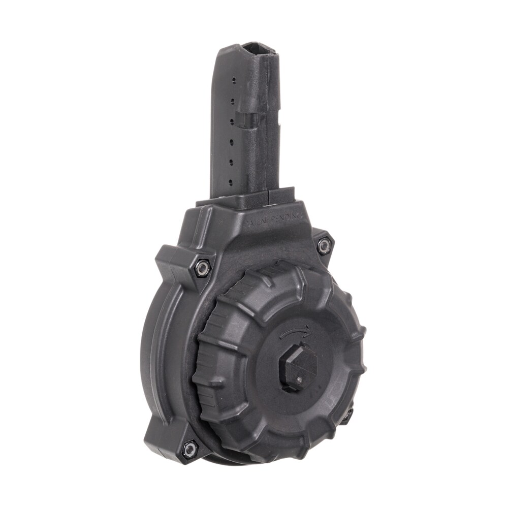 promag drma12 standard 50rd drum 9mm luger fits ar 15 compatible w/ glock style mags black dupont zytel polymer ProMag DRMA12 Standard 50rd Drum 9mm Luger Sports South item 122810
