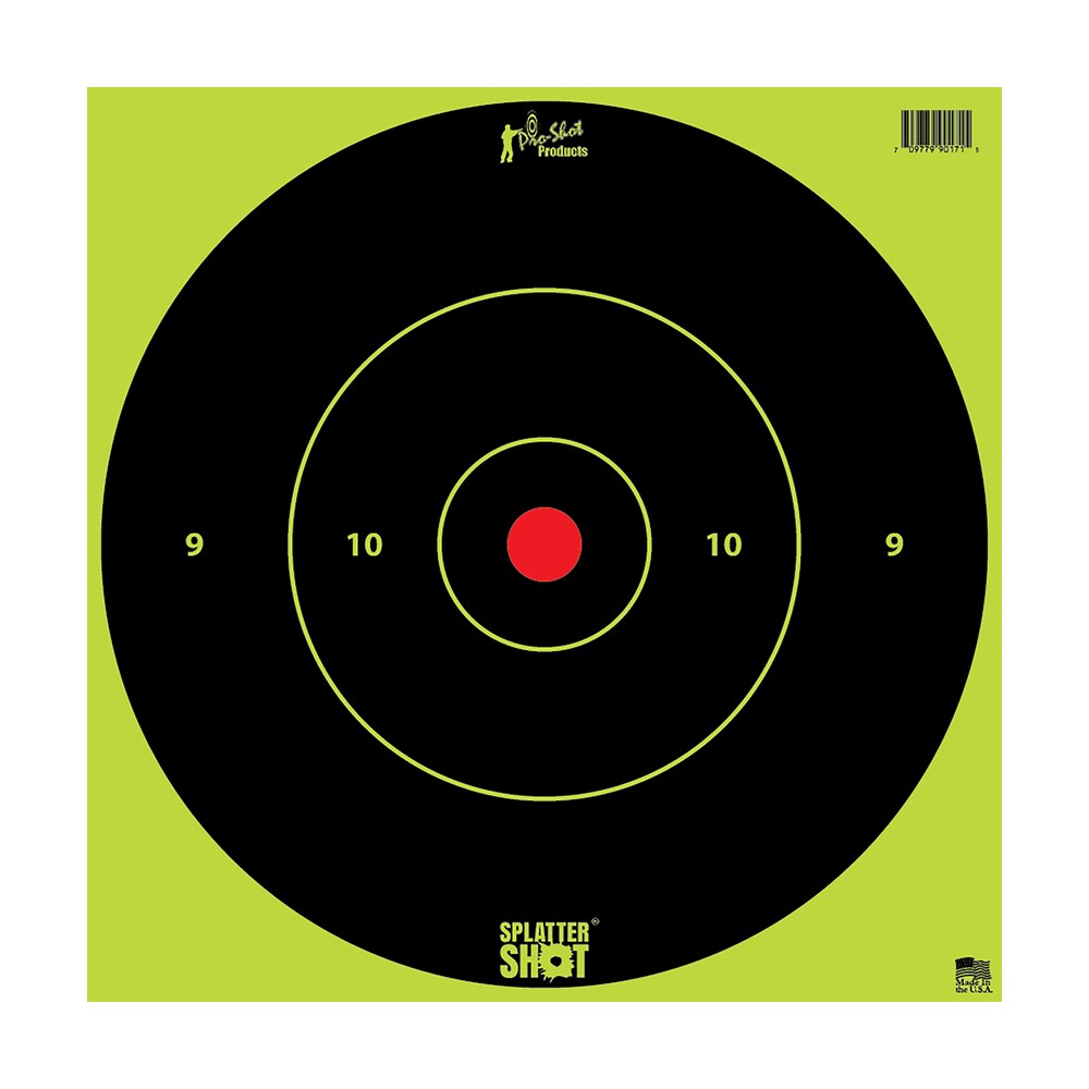 pro shot 12bgreentg5pk splattershot 12" bullseye hanging tagboard black/green impact enhancement white 5 pack Pro-Shot 12BGREENTG5PK SplatterShot 12" Bullseye Hanging Tagboard Black/Green Impact Sports South item 122982