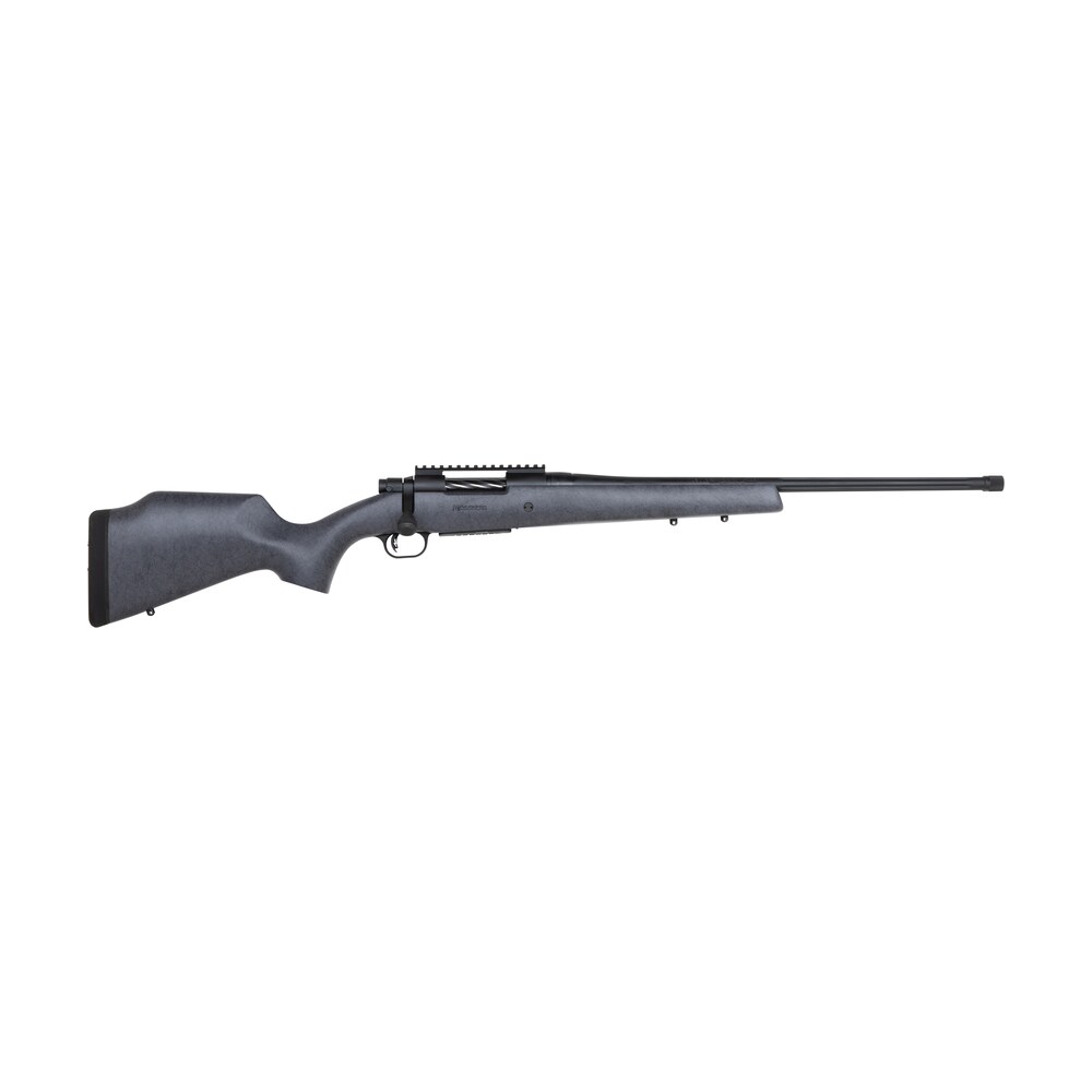 mossberg 28101 patriot long range hunter 308 win caliber with 5+1 capacity, 22" barrel, threaded/fluted matte blued metal finish & sniper gray fixed monte carlo stock right hand (full size) Mossberg 28101 Patriot Long Range Hunter 308 Win Caliber Sports South item 123019