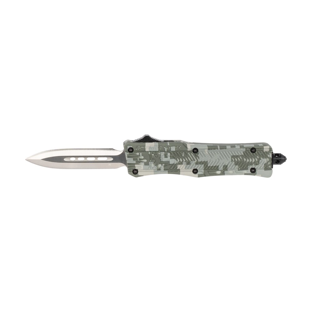 cobratec knives sadcctk1sdagns ctk 1 small 2.75" otf dagger plain d2 steel blade/winter digi camo aluminum handle features glass breaker includes pocket clip CobraTec Knives SADCCTK1SDAGNS CTK-1 Small 2.75" OTF Dagger Plain D2 Steel Blade/Winter Digi Sports South item 123135