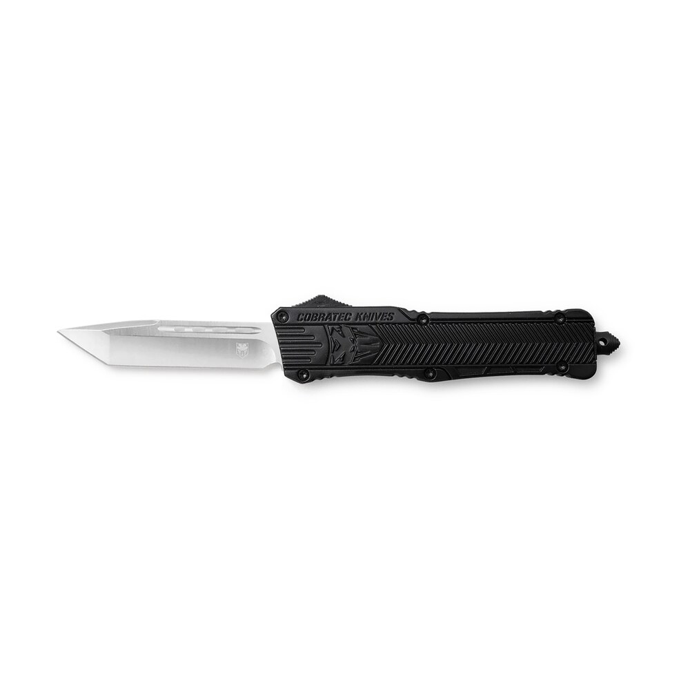 cobratec knives lbctk1ltns ctk 1 large 3.25" otf tanto plain d2 steel blade/black aluminum handle features glass breaker includes pocket clip CobraTec Knives LBCTK1LTNS CTK-1 Large 3.25" OTF Tanto Plain D2 Steel Blade/Black Aluminum Sports South item 123139