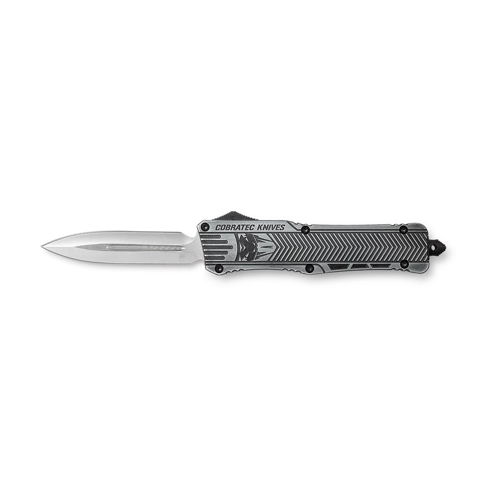 cobratec knives lswctk1lfagns ctk 1 large 3.75" otf dagger plain d2 steel blade/stonewashed aluminum handle features glass breaker includes pocket clip CobraTec Knives LSWCTK1LFAGNS CTK-1 Large 3.75" OTF Dagger Plain D2 Steel Blade/Stonewashed Sports South item 123151