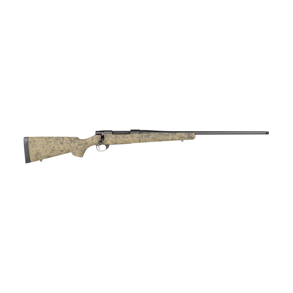 howa hhs43533 m1500 hs precision 300 prc 3+1 24" threaded barrel, black steel receiver, green w/black webbing hs precision synthetic stock Howa HHS43533 M1500 HS Precision 300 PRC 3+1 24" Threaded Sports South item 123249
