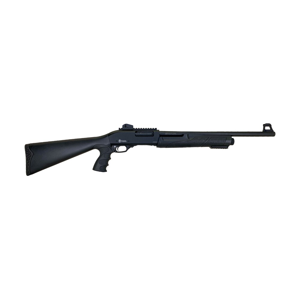 citadel frpat1220 cda force tactical pump 12 gauge 3+1 3" 20" barrel, steel receiver, matte black metal finish, optics ready picatinny rail, synthetic pistol grip stock Citadel FRPAT1220 CDA Force Tactical Pump 12 Gauge 3+1 3" 20" Sports South item 123273