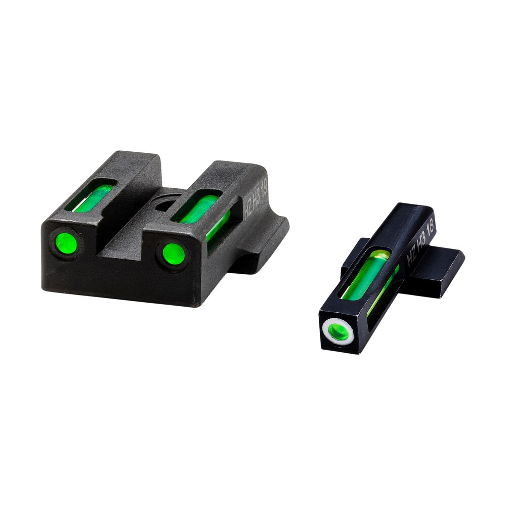 hiviz 9ezn321 litewave h3 sight set for s&w 9ez green tritium white outline front sight green fiber optic rear sight HiViz 9EZN321 LiteWave H3 Sight Set for S&W 9EZ Green Tritium White Outline Front Sports South item 123521