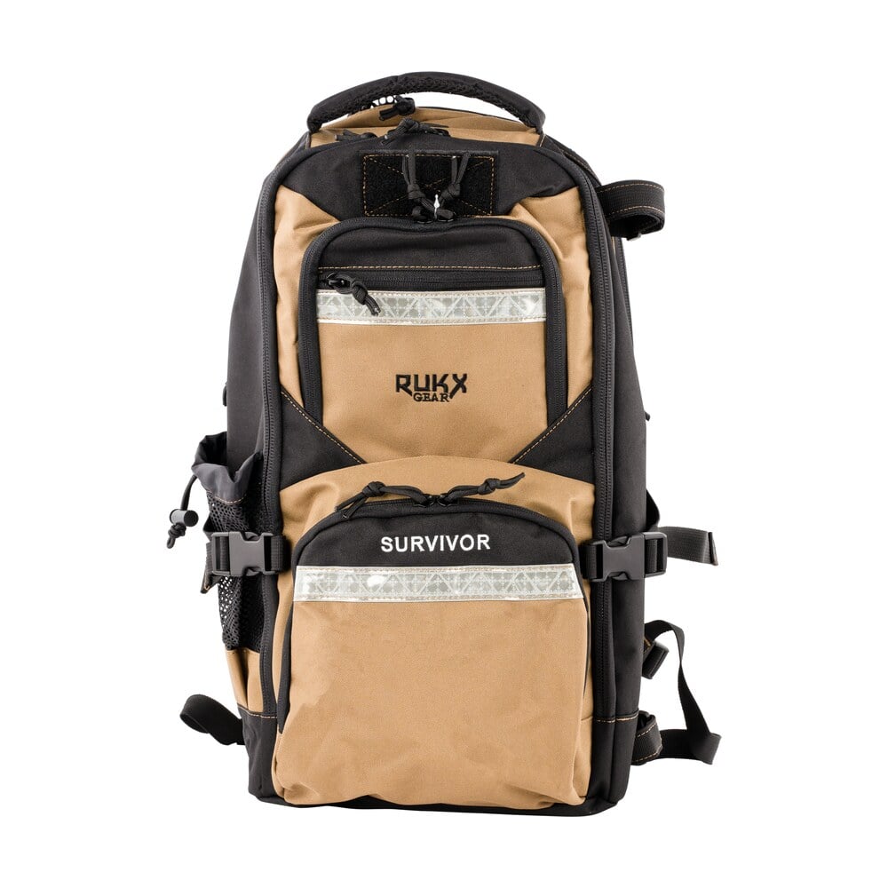 rukx gear atictsurt survivor backpack tan 600d polyester Rukx Gear ATICTSURT Survivor Backpack Tan 600D Polyester Sports South item 123602