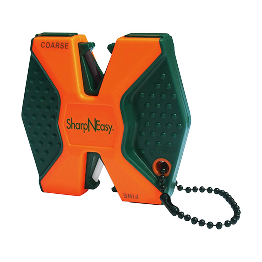 accusharp 336c sharpneasy 2 step sharpener fine/coarse ceramic sharpener plastic handle black/orange AccuSharp 336C SharpNEasy 2-Step Sharpener Fine/Coarse Ceramic Sharpener Plastic Handle Sports South item 123786