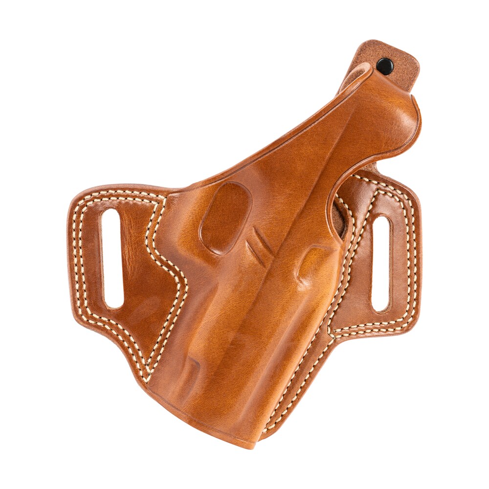 galco fl834 fletch owb tan leather belt slide compatible w/ glock 48/48 mos/s&w m&p shield ez belt up to 1.75" wide right hand Galco FL834 Fletch OWB Tan Leather Belt Slide Compatible Sports South item 124055