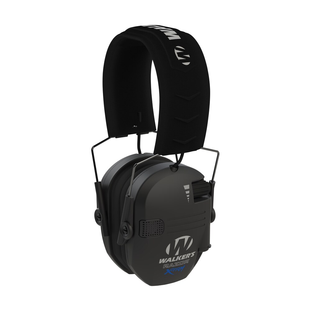 walker's gwpxdrsem razor x trm digital electronic muff 21 db over the head black polymer Walker's GWPXDRSEM Razor X-TRM Digital Electronic Muff 21 dB Over the Head Black Polymer Sports South item 124084