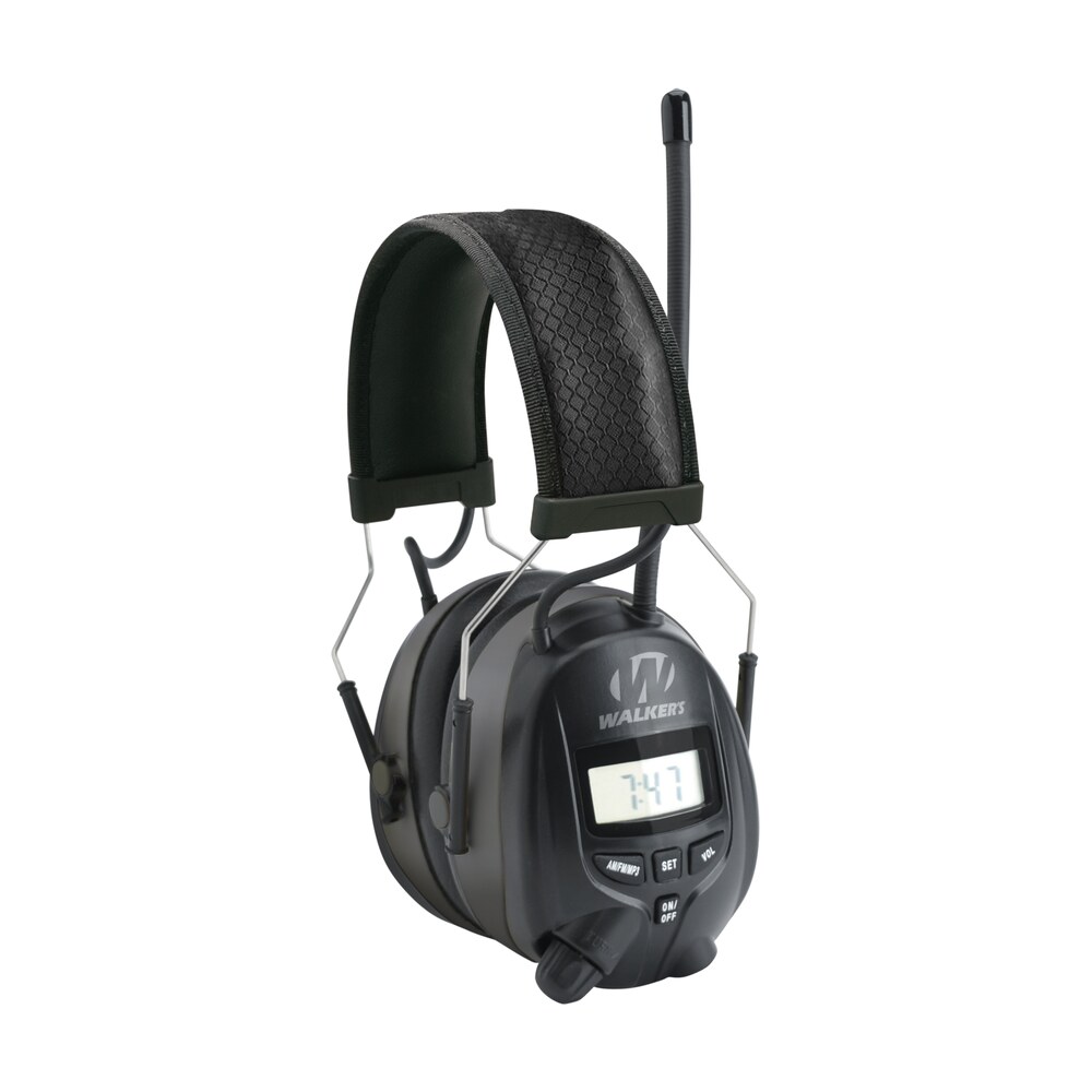 walker's gwprdom am/fm digital muff polymer 25 db over the head black Walker's GWPRDOM AM/FM Digital Muff Polymer 25 dB Over the Head Black Sports South item 124086