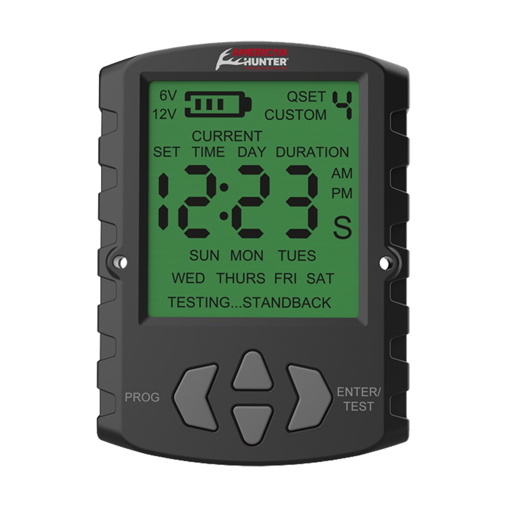 american hunter ahutm universal digital timer 6/12 volt, 1 30 seconds feed rate, 2 quick/16 custom settings American Hunter AHUTM Universal Digital Timer 6/12 Volt, 1-30 Seconds Feed Rate, 2 Quick/16 Sports South item 124125