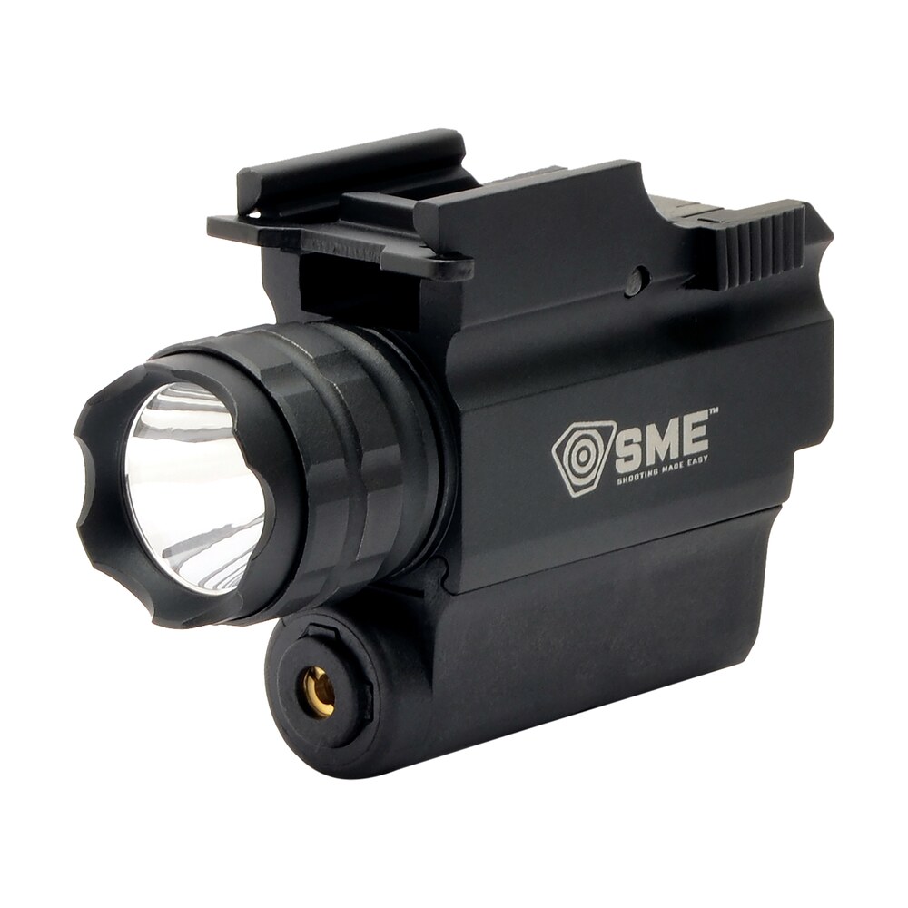 sme smewllp compact tactical handgun led light/laser combo black 250 lumens white cree led red laser SME SMEWLLP Compact Tactical Handgun LED Light/Laser Combo Black 250 Lumens White Cree LED Red Sports South item 124162