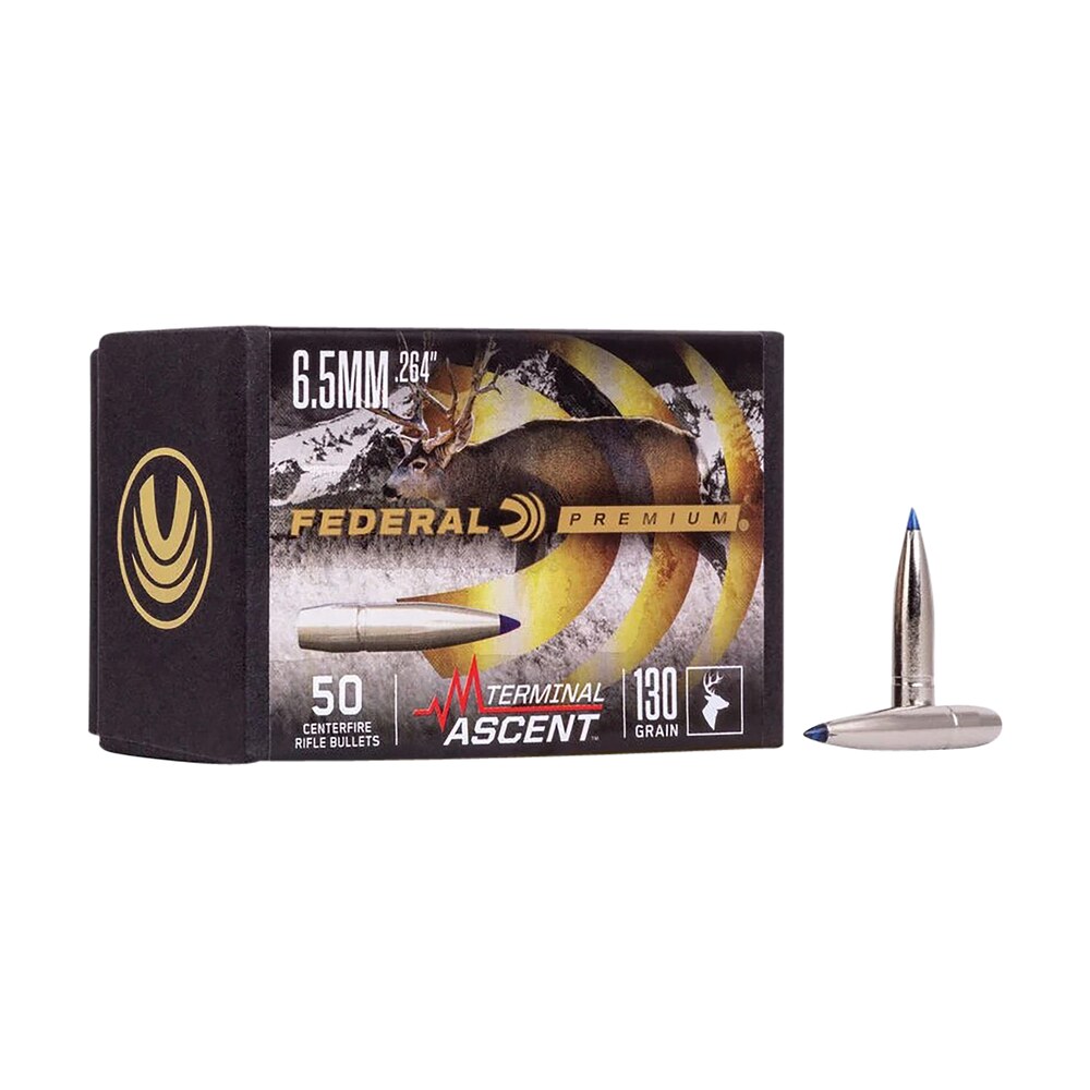 federal pb264ta1 premium terminal ascent component 6.5mm 130gr 50 per box/4 case Federal PB264TA1 Premium Terminal Ascent Component 6.5mm 130gr 50 Per Box/4 Case Sports South item 124303