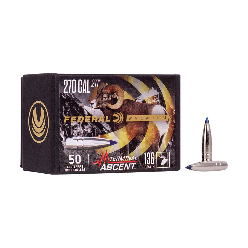federal pb277ta1 premium terminal ascent component 270win 136gr 50 per box/4 case Federal PB277TA1 Premium Terminal Ascent Component 270Win 136gr 50 Per Box/4 Case Sports South item 124304