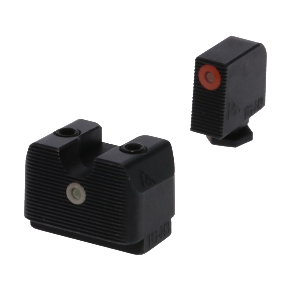 rival arms ra4a231g in line mos night sights for g17/g19 green tritium orange outline front sight green tritium white outline rear sight Rival Arms RA4A231G In-Line MOS Night Sights for G17/G19 Green Tritium Orange Outline Front Sports South item 124542