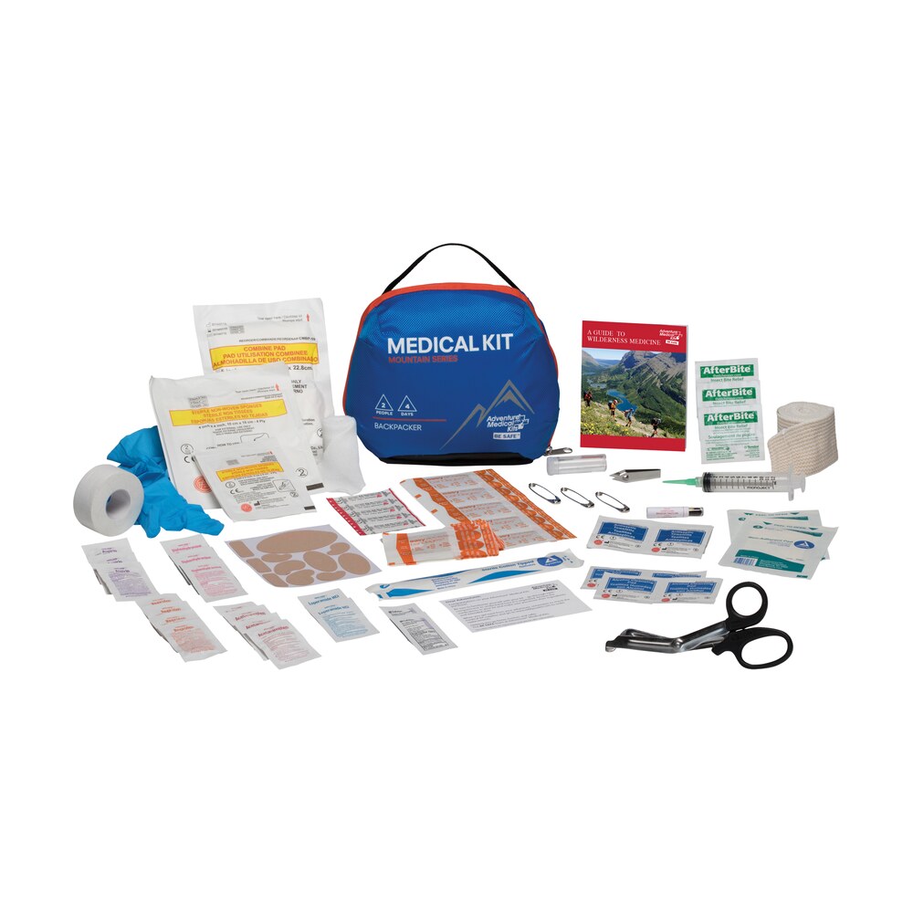 adventure medical kits 01001003 mountain backpacker medical kit treats injuries/illnesses water resistant blue Adventure Medical Kits 01001003 Mountain Backpacker Medical Kit Treats Injuries/Illnesses Water Sports South item 124914