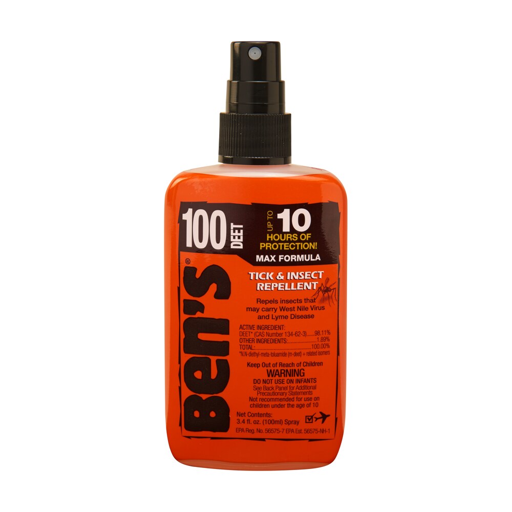 ben's 00067080 100 odorless scent 3.40oz spray repels ticks & biting insects effective up to 10 hrs Ben's 00067080 100 Odorless Scent 3.40oz Spray Repels Ticks & Biting Insects Effective Up Sports South item 124939