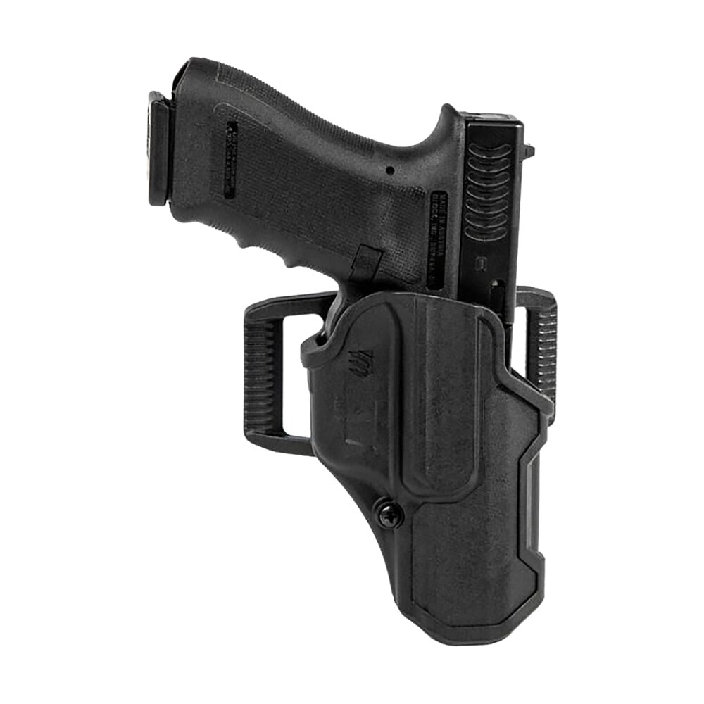 blackhawk 410768bkr t series l2c non light bearing owb black polymer belt clip compatible w/glock 43/43x/kahr pm includes belt loops right hand Blackhawk 410768BKR T-Series L2C Non-Light Bearing OWB Black Polymer Belt Clip Compatible Sports South item 124999