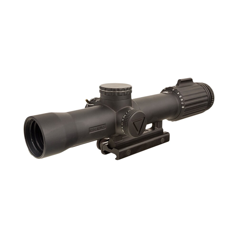 trijicon 2400003 vcog 1 8x 28mm obj 109.20 13.10 ft @ 100 yds fov matte black finish led illuminated red segmented circle w/crosshair mrad dot Trijicon 2400003 VCOG 1-8x 28mm Obj 109.20-13.10 ft @ 100 yds FOV Matte Black Finish LED Sports South item 125102