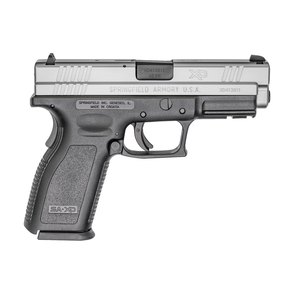 springfield armory xd9302 xd service *ca compliant 40 s&w 10+1 4″ black melonite steel barrel, serrated stainless steel slide, black polymer frame w/picatinny rail Springfield Armory XD9302 XD Service *CA Compliant 40 S&W 10+1 4" Black Melonite Steel Sports South item 12560