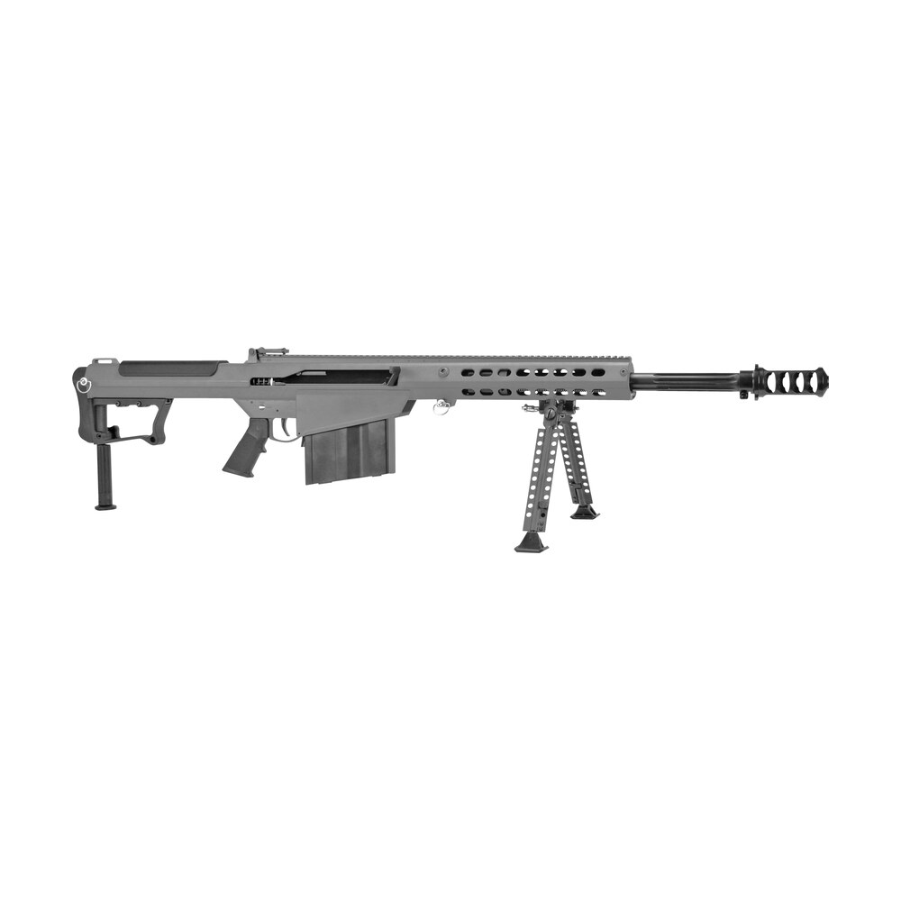 barrett 18068 m107a1 50 bmg 20" 10+1 tungsten gray cerakote tungsten gray fixed with sorbothane recoil pad stock black polymer grip Barrett 18068 M107A1 50 BMG 20" 10+1 Tungsten Gray Cerakote Tungsten Gray Fixed Sports South item 125732