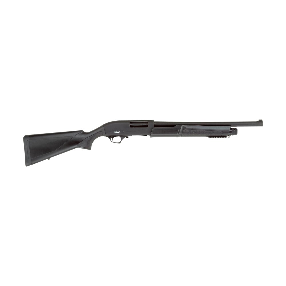 tristar 23160 cobra iii tactical pump 12 gauge 18.50" 5+1 3" black rec/barrel black synthetic stock right hand (full size) includes 1 cylinder mobilchoke TriStar 23160 Cobra III Tactical Pump 12 Gauge 18.50" 5+1 3" Black Rec/Barrel Black Synthetic Sports South item 125942