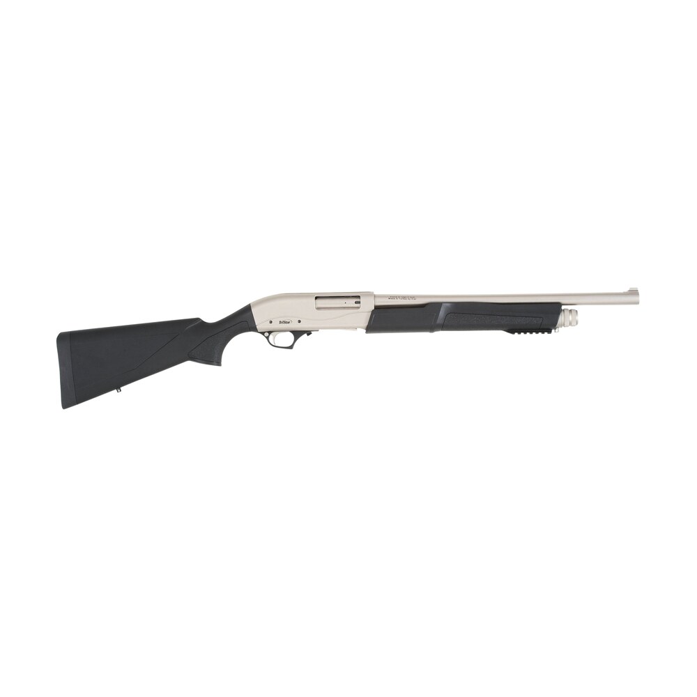tristar 23164 cobra iii marine pump 12 gauge 18.50" 5+1 3" silver rec/barrel black synthetic stock right hand (full size) includes 1 mobilchoke TriStar 23164 Cobra III Marine Pump 12 Gauge 18.50" 5+1 3" Silver Rec/Barrel Black Synthetic Sports South item 125944