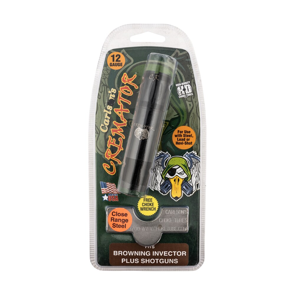 carlson’s choke tubes 11623 cremator invector plus browning 12 gauge close range non ported 17 4 stainless steel Carlson's Choke Tubes 11623 Cremator Invector Plus Browning 12 Gauge Close Range Non-Ported Sports South item 1262