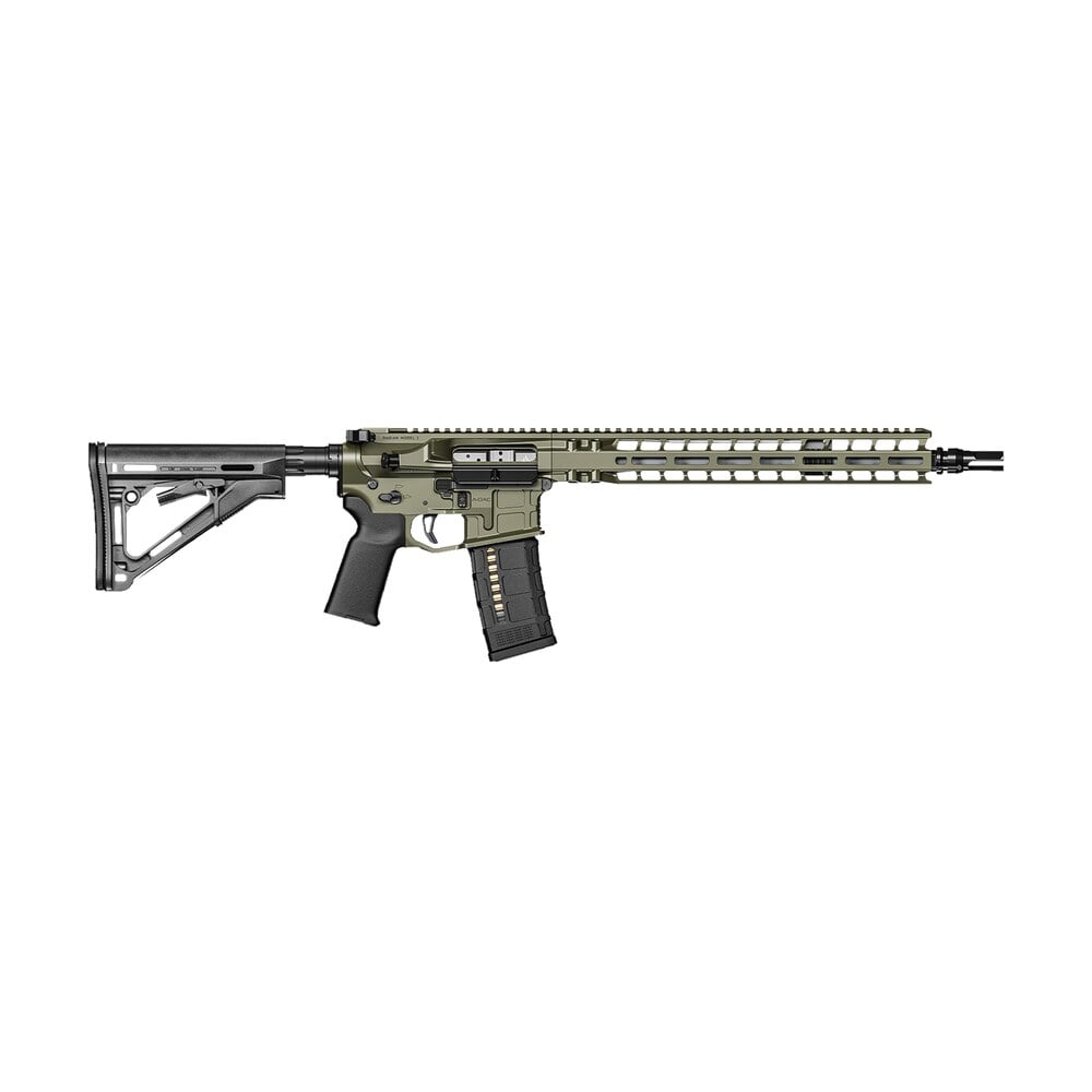 radian weapons r0536 model 1 carbine 223 wylde 30+1 14.50" pinned & welded barrel, od green billet rec/m lok handgaurd, magpul grip & ctr stock, ambi controls, mid length gas Radian Weapons R0536 Model 1 Carbine 223 Wylde 30+1 14.50" Pinned & Welded Sports South item 126437