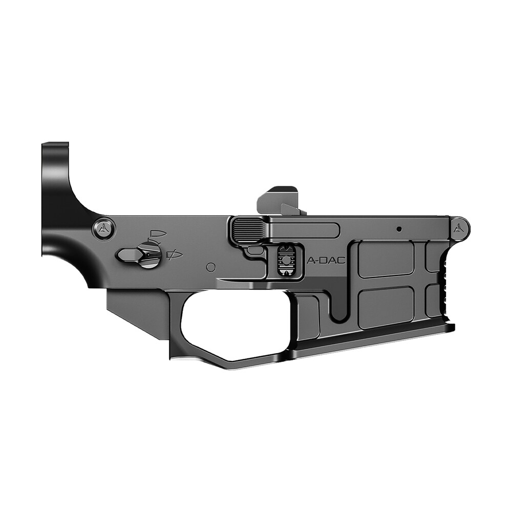 radian weapons r0166 a dac 15 lower receiver black, fully ambi controls, talon 45/90 safety, ext. bolt catch, left side mag release, right side bolt release, enhanced takedown pins Radian Weapons R0166 A-DAC 15 Lower Receiver Black, Fully Ambi Controls, Talon 45/90 Safety, Sports South item 126446