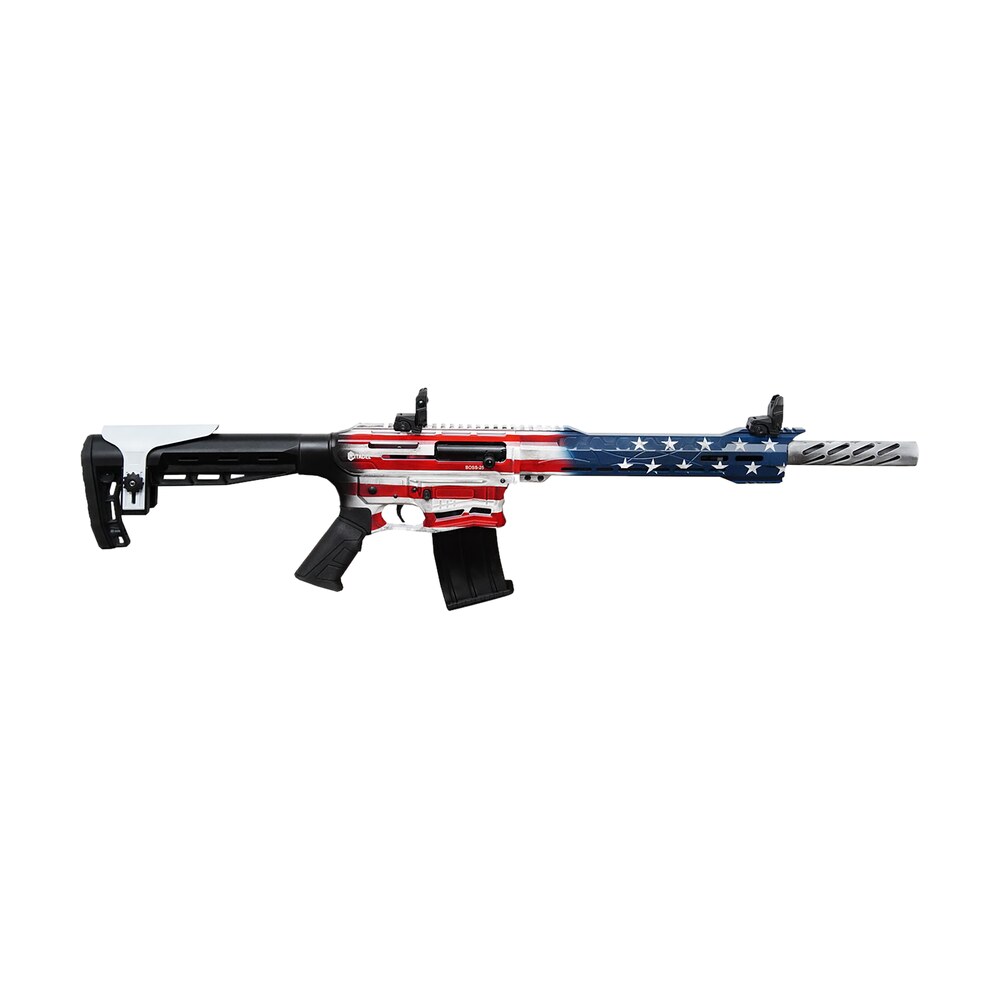 citadel cboss2512usa boss 25 12 gauge 3" 18.75" 5+1 american flag cerakote rec/barrel black fixed adjustable comb stock right hand Citadel CBOSS2512USA Boss-25 12 Gauge 3" 18.75" 5+1 American Flag Cerakote Rec/Barrel Black Sports South item 126458