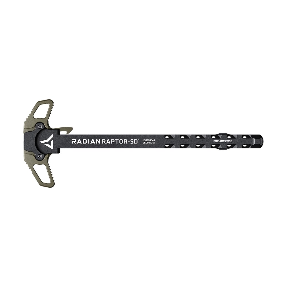 radian weapons r0376 raptor sd ambi charging handle, radian od, gas ported shaft, fits mil spec ar 15/m16 platform Radian Weapons R0376 Raptor SD Ambi Charging Handle, Radian OD, Gas Ported Shaft, Sports South item 126469