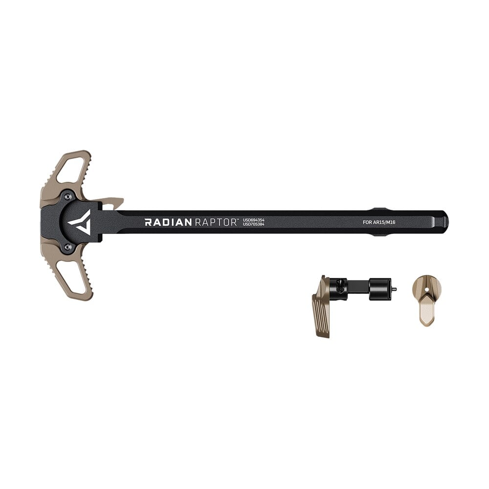 radian weapons r0299 raptor charging handle & 45/90 talon safety, fde, ambi controls, fits mil spec ar 15/m16 platform Radian Weapons R0299 Raptor Charging Handle & 45/90 Talon Safety, FDE, Ambi Controls, Sports South item 126487
