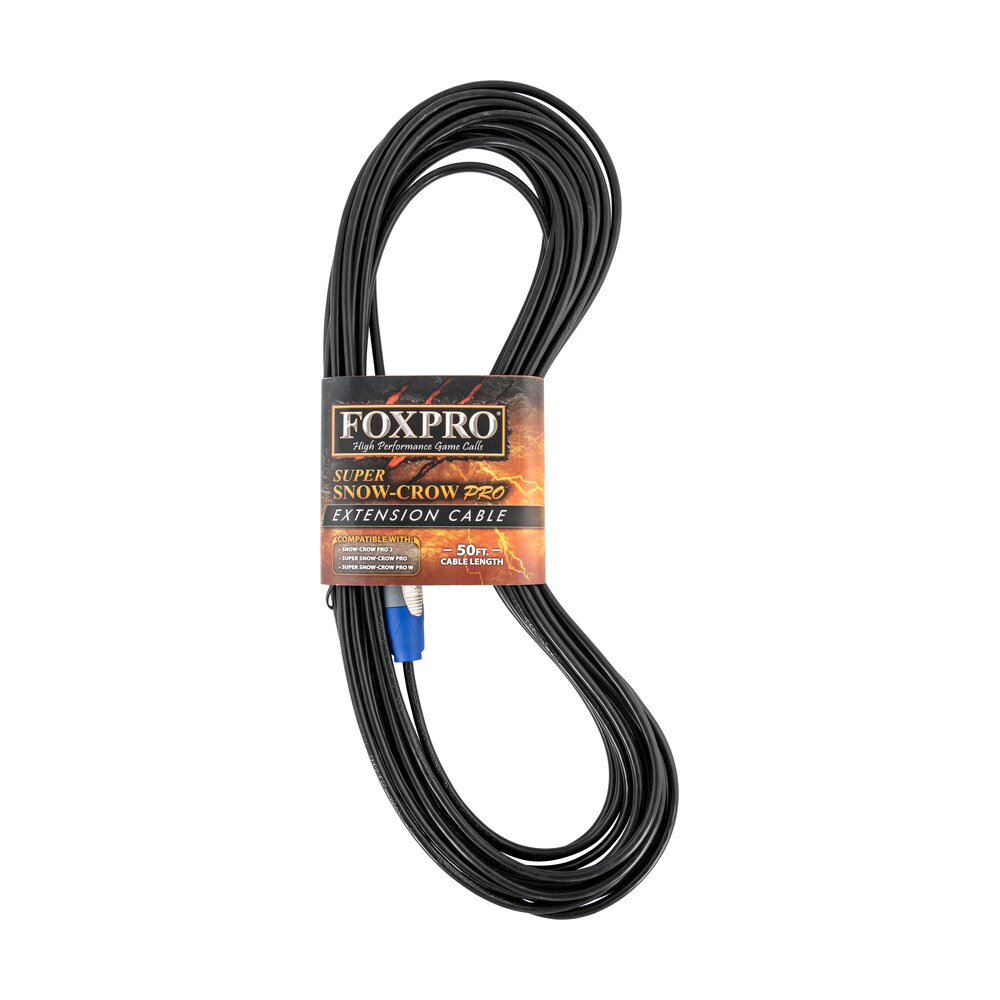 foxpro cbl50ftscp2sscp speaker extension cable 50' black for foxpro super snow crow pro & snow crow pro 2 Foxpro CBL50FTSCP2SSCP Speaker Extension Cable 50' Black for FoxPro Super Snow Crow Pro & Sports South item 126588