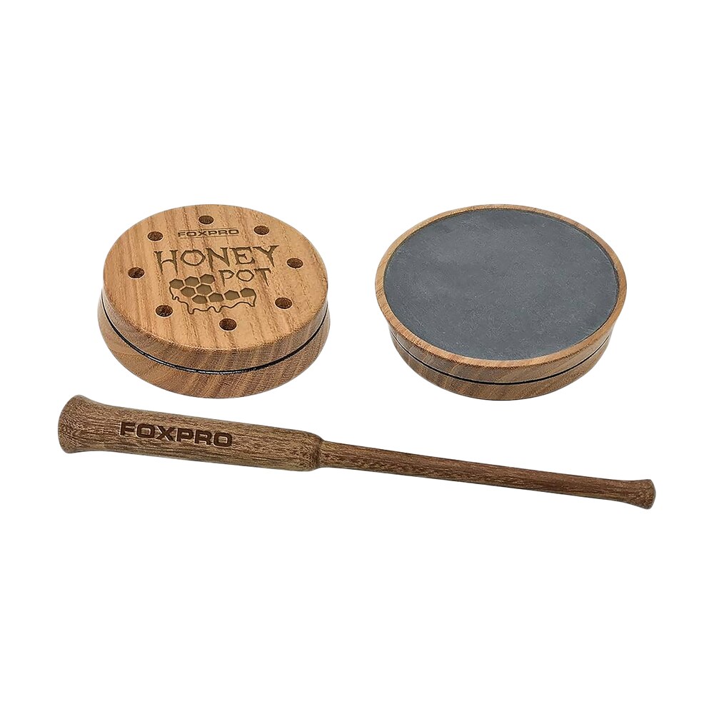 foxpro hpslate honey pot friction call attracts turkeys, natural honey locust wood/slate Foxpro HPSLATE Honey Pot Friction Call Attracts Turkeys, Natural Honey Locust Wood/Slate Sports South item 126590