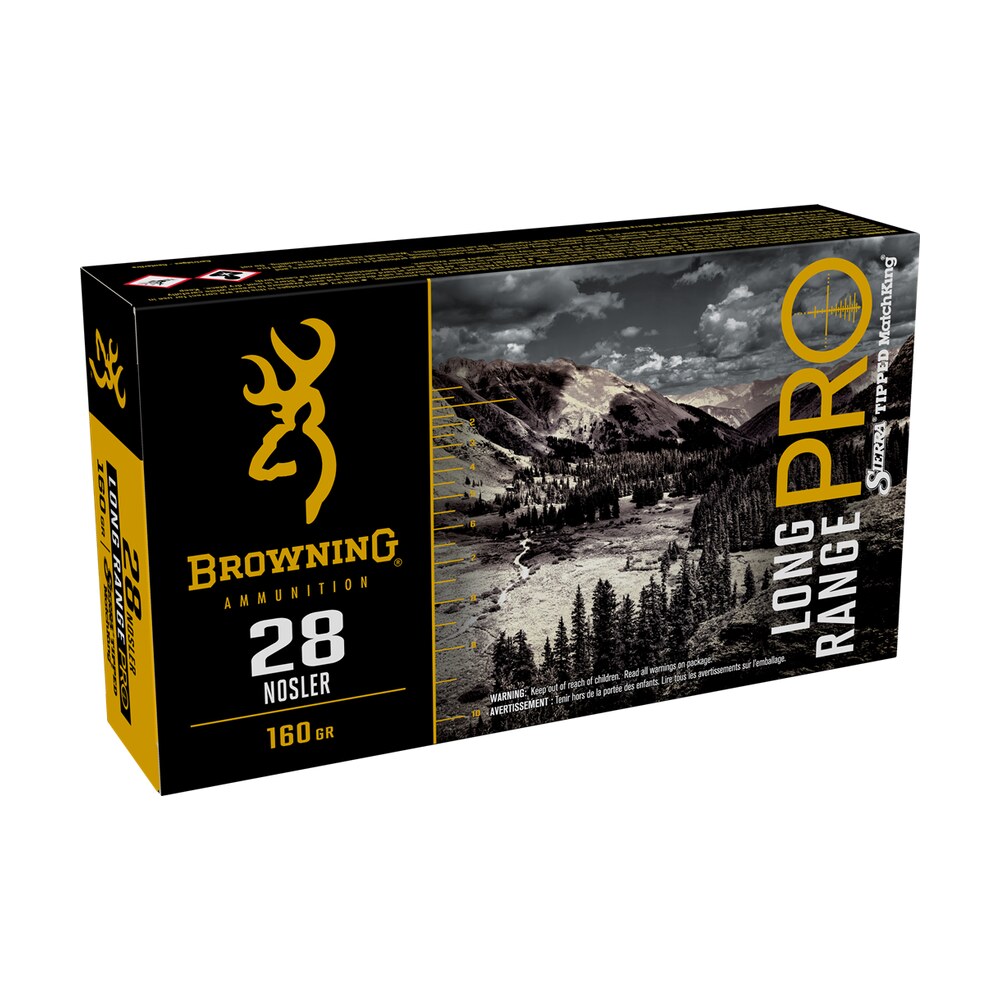 browning ammo b192500281 long range pro 28nosler 160gr sierra matchking btpt 20 per box/10 case Browning Ammo B192500281 Long Range Pro 28Nosler 160gr Sierra MatchKing BTPT 20 Per Box/10 Case Sports South item 126638