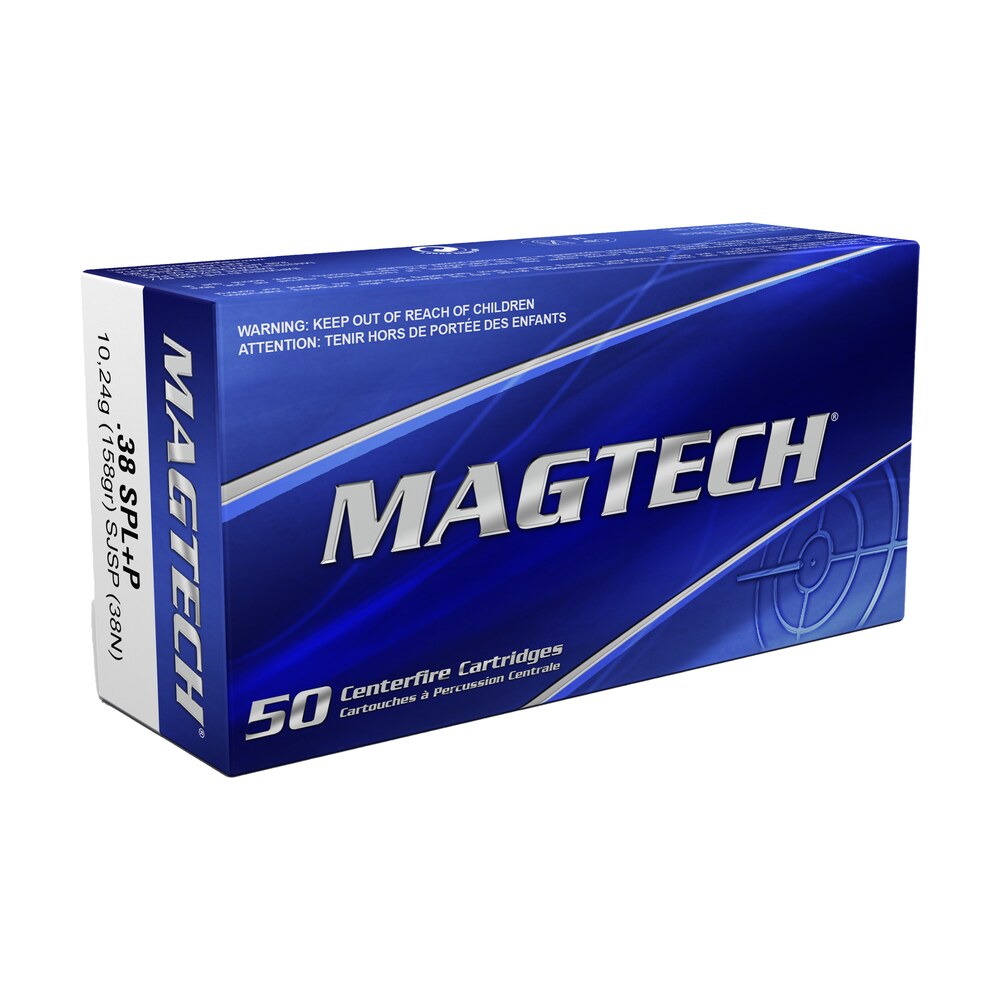 magtech 38n range/training 38special+p 158gr semi jacketed soft point 50 per box/20 case Magtech 38N Range/Training 38Special+P 158gr Semi Jacketed Soft Point 50 Per Box/20 Case Sports South item 12703
