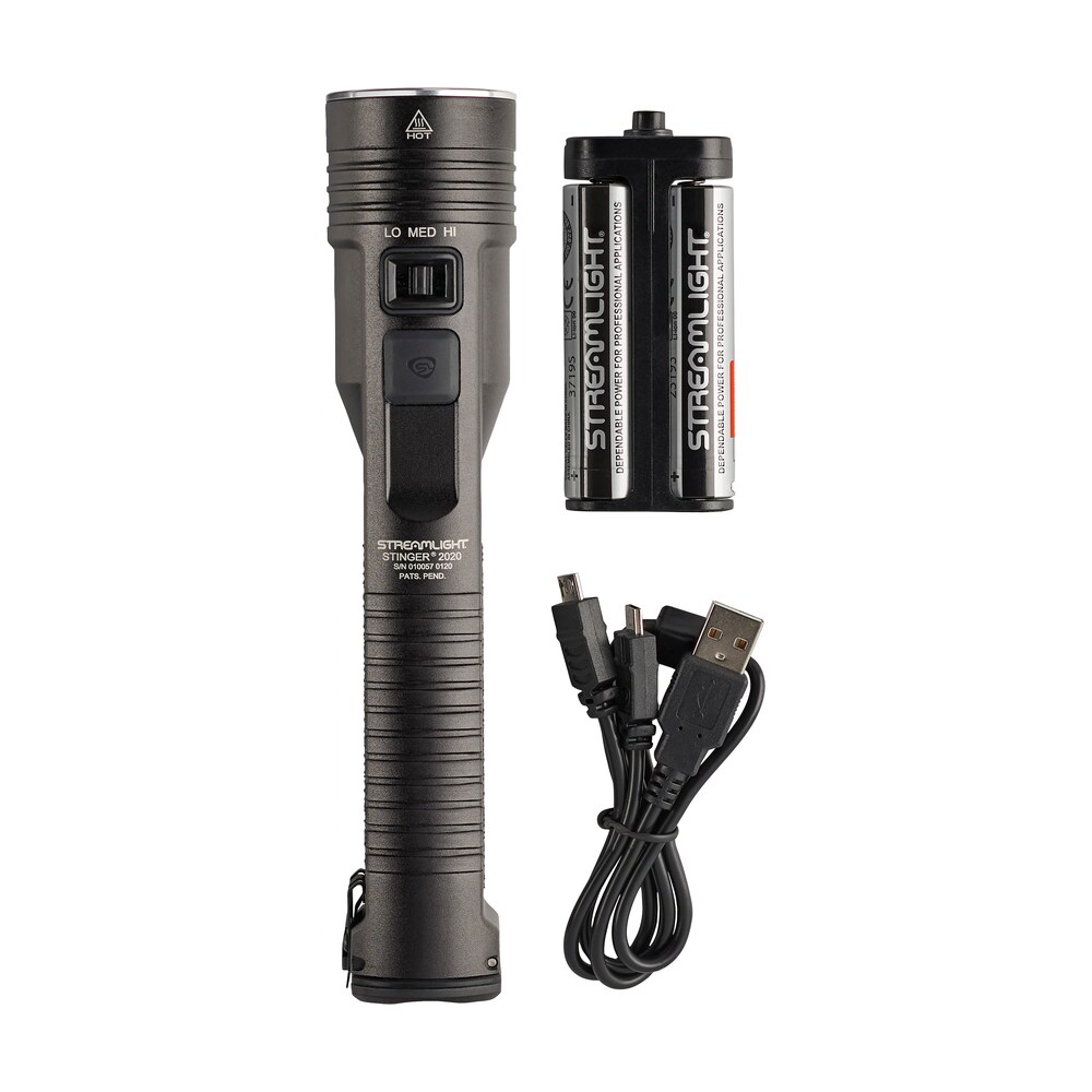 streamlight 78100 stinger 2020 black anodized 100/850/2000 lumens white led (no charger) Streamlight 78100 Stinger 2020 Black Anodized 100/850/2000 Lumens White LED (No Charger) Sports South item 127314