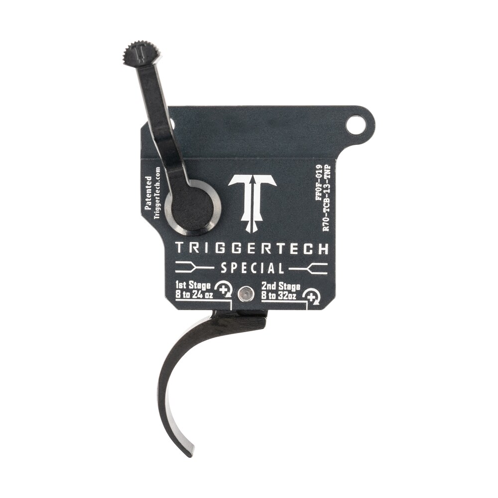 triggertech r70tcb13tnp special two stage pro curved trigger with 1 3.50 lbs draw weight & matte gray w/black parts finish for remington 700 right TriggerTech R70TCB13TNP Special Two-Stage Pro Curved Trigger Sports South item 127445