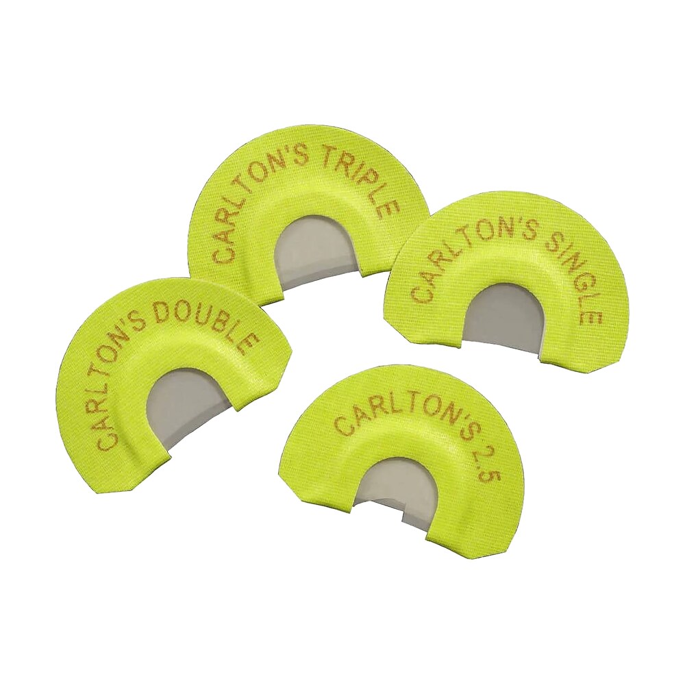 wayne carlton's calls 70314 essential elk diaphragm call single/double/triple/2.5 reed attracts elk yellow 4 per pkg Wayne Carlton's Calls 70314 Essential Elk Diaphragm Call Single/Double/Triple/2.5 Reed Attracts Sports South item 127597