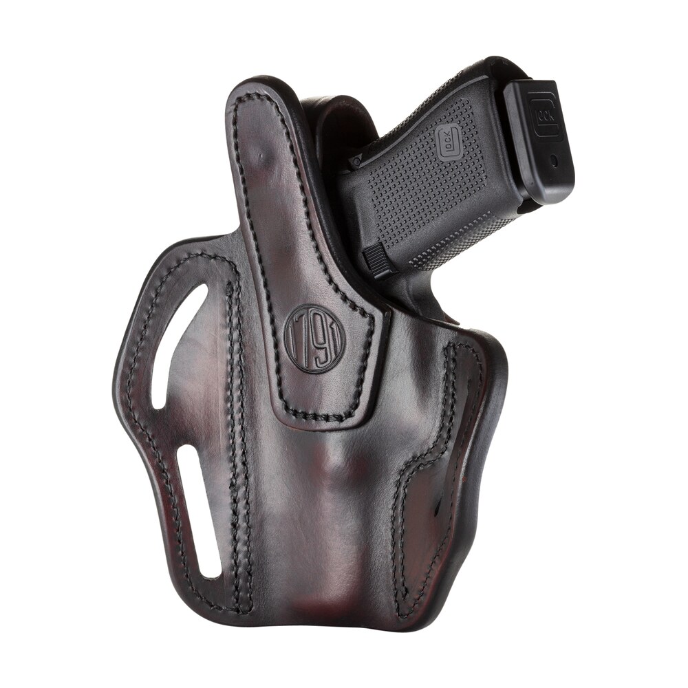 1791 gunleather bhx3sbrr bhx owb size 03 signature brown leather belt slide compatible w/glock 17/s&w m&p shield/sig p228 right hand 1791 Gunleather BHX3SBRR BHX OWB Size 03 Signature Brown Leather Belt Slide Compatible Sports South item 127720