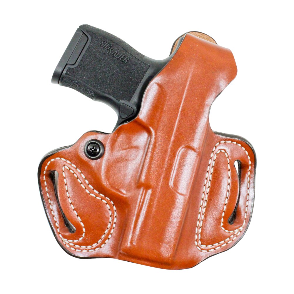desantis gunhide 085ta8jz0 thumb break mini slide owb tan leather belt loop fits sig p365/p365xl/p365 sas right hand DeSantis Gunhide 085TA8JZ0 Thumb Break Mini Slide OWB Tan Leather Belt Loop Sports South item 127857