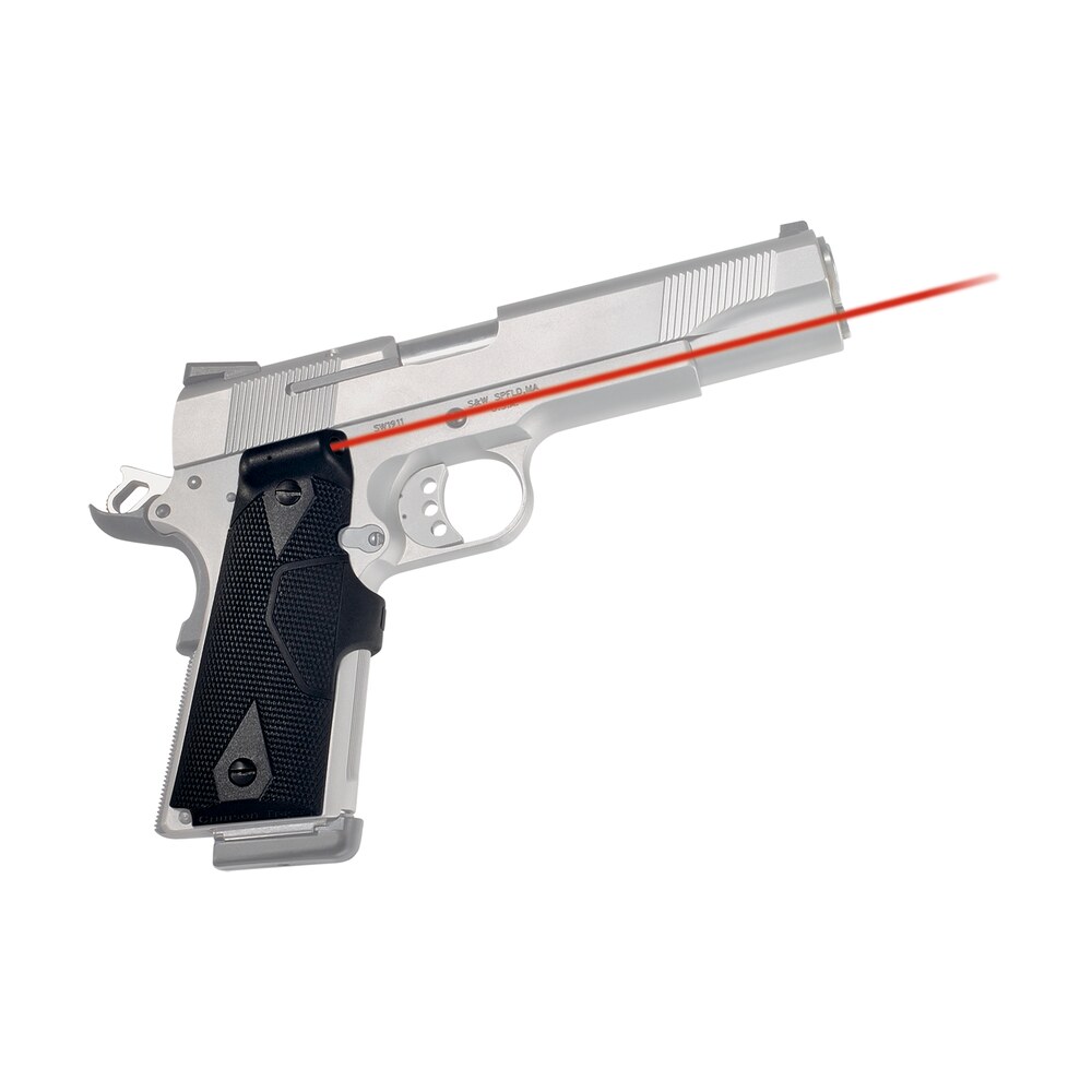 crimson trace 011200 lasergrips fits 1911/1911a1, red laser black polymer Crimson Trace 011200 Lasergrips Sports South item 12811