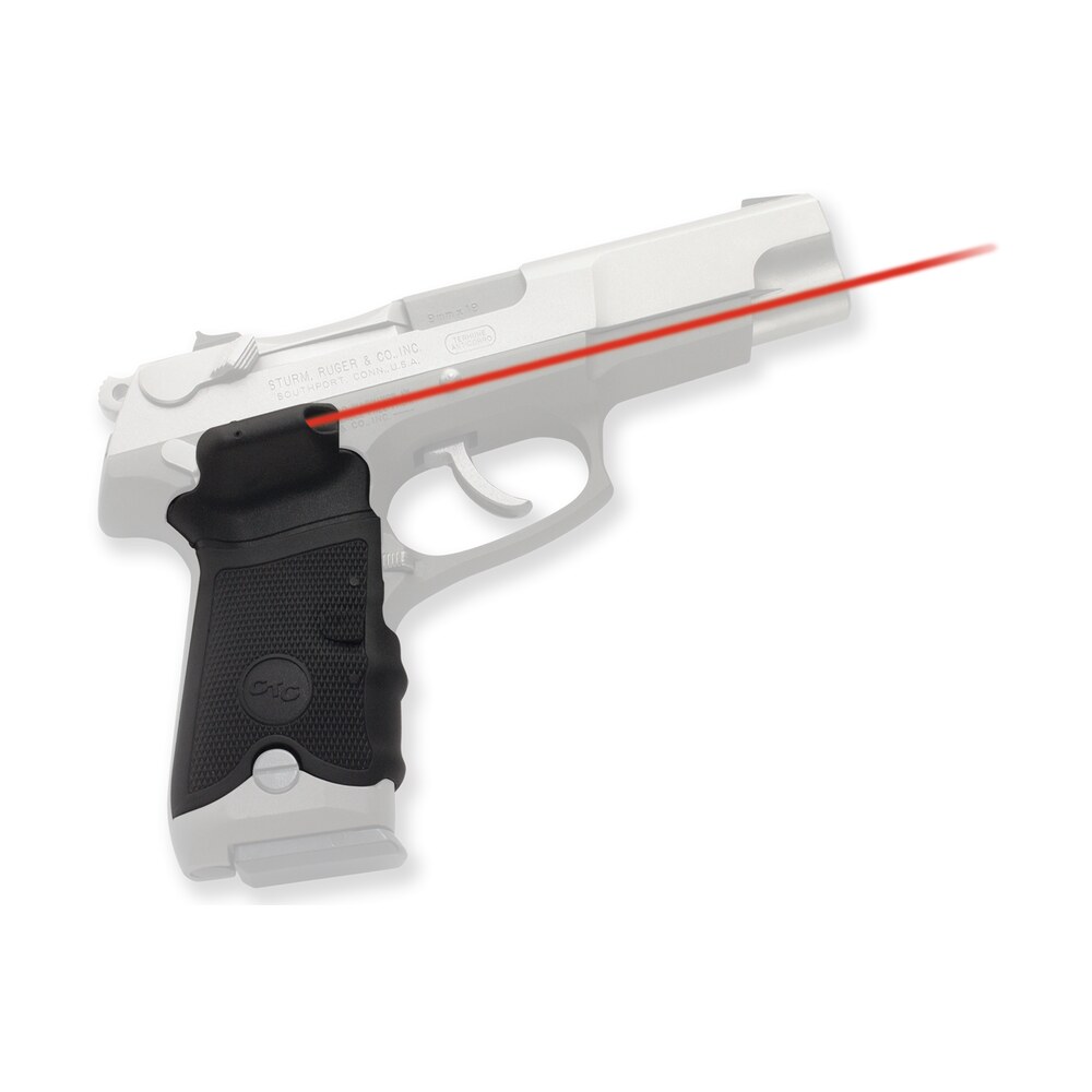 crimson trace 011190 lasergrips fits ruger p series, red laser black polymer Crimson Trace 011190 Lasergrips Sports South item 12814