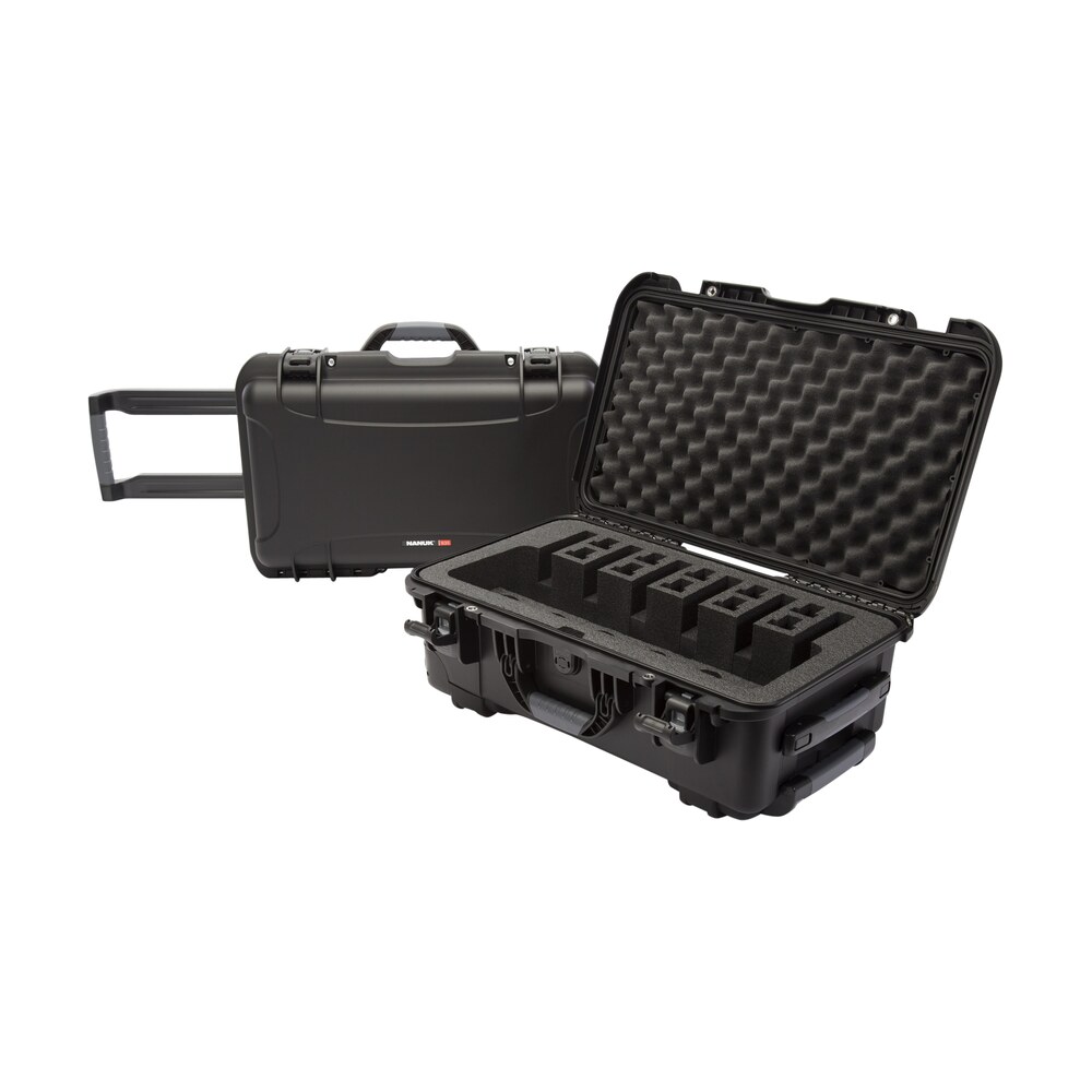 nanuk 9356up1 935 6 up pistol case black polymer w/ closed cell foam padding 22" l x 14" w x 9" h interior dimensions Nanuk 9356UP1 935 6 Up Pistol Case Black Polymer Sports South item 128190