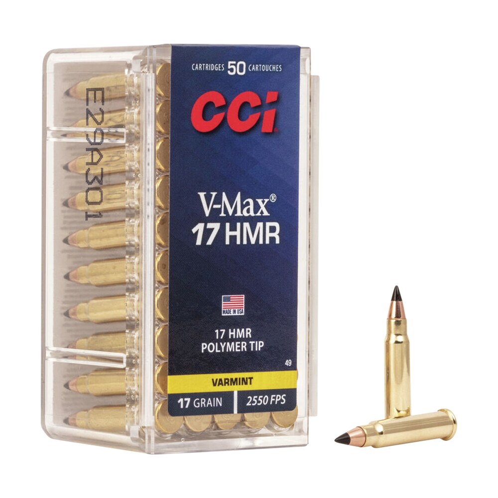 cci 0049 vmax 17hmr 17 gr hornady v max 50 per box/40 case CCI 0049 VMAX 17HMR 17 gr Hornady V-Max 50 Per Box/40 Case Sports South item 12820
