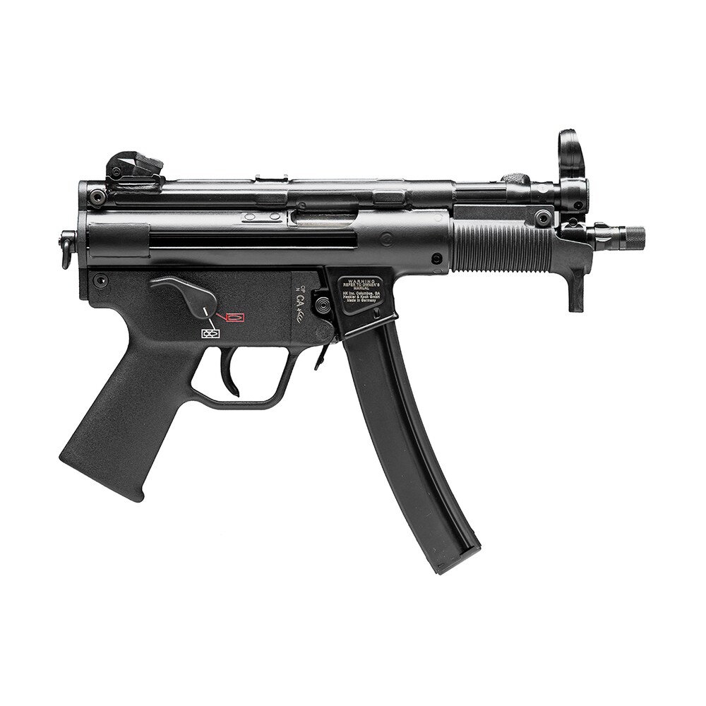 hk 81000481 sp5k pdw 9mm luger caliber with 5.83" barrel, 30+1 capacity, black metal finish, no stock (sling mount), black polymer grip right hand HK 81000481 SP5K PDW 9mm Luger Caliber Sports South item 128669