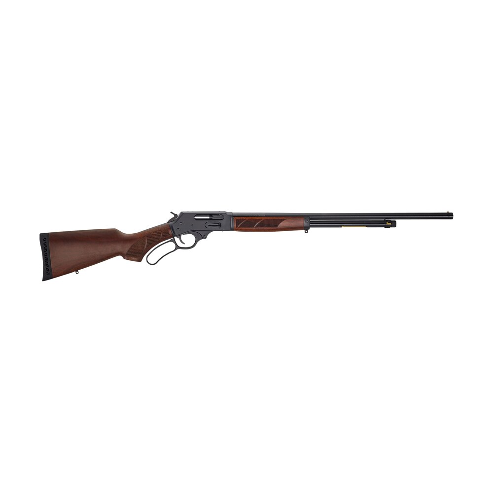 henry h018g410 side gate full size 410 bore lever 2.50" 6+1 24" blued steel barrel, blued drilled & tapped steel receiver, fixed american walnut wood stock, right hand Henry H018G410 Side Gate Full Size 410 Bore Lever 2.50" 6+1 24" Blued Steel Sports South item 128848