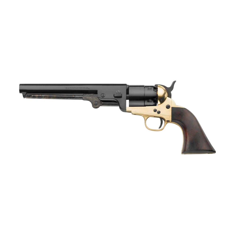 pietta reb44 1851 navy 44 cal 7.37" 6rd brass frame, blued cylinder & octagon barrel, walnut grip Pietta REB44 1851 Navy 44 Cal 7.37" 6rd Brass Sports South item 128850
